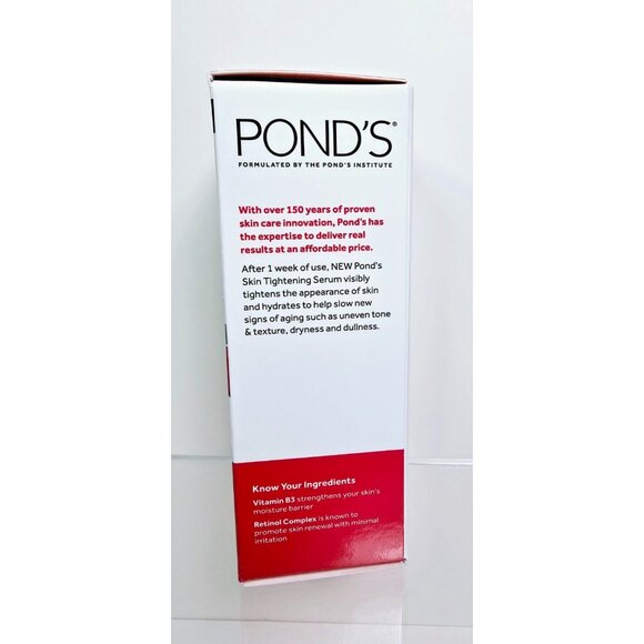 POND'S Skin Tightening Serum 1.5 oz Visibly Tightens The Appearance Of Skin NEW - Picture 2 of 7
